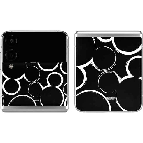 Disney Mickey Mouse Logo Pattern Galaxy Z Flip4 5G Skin